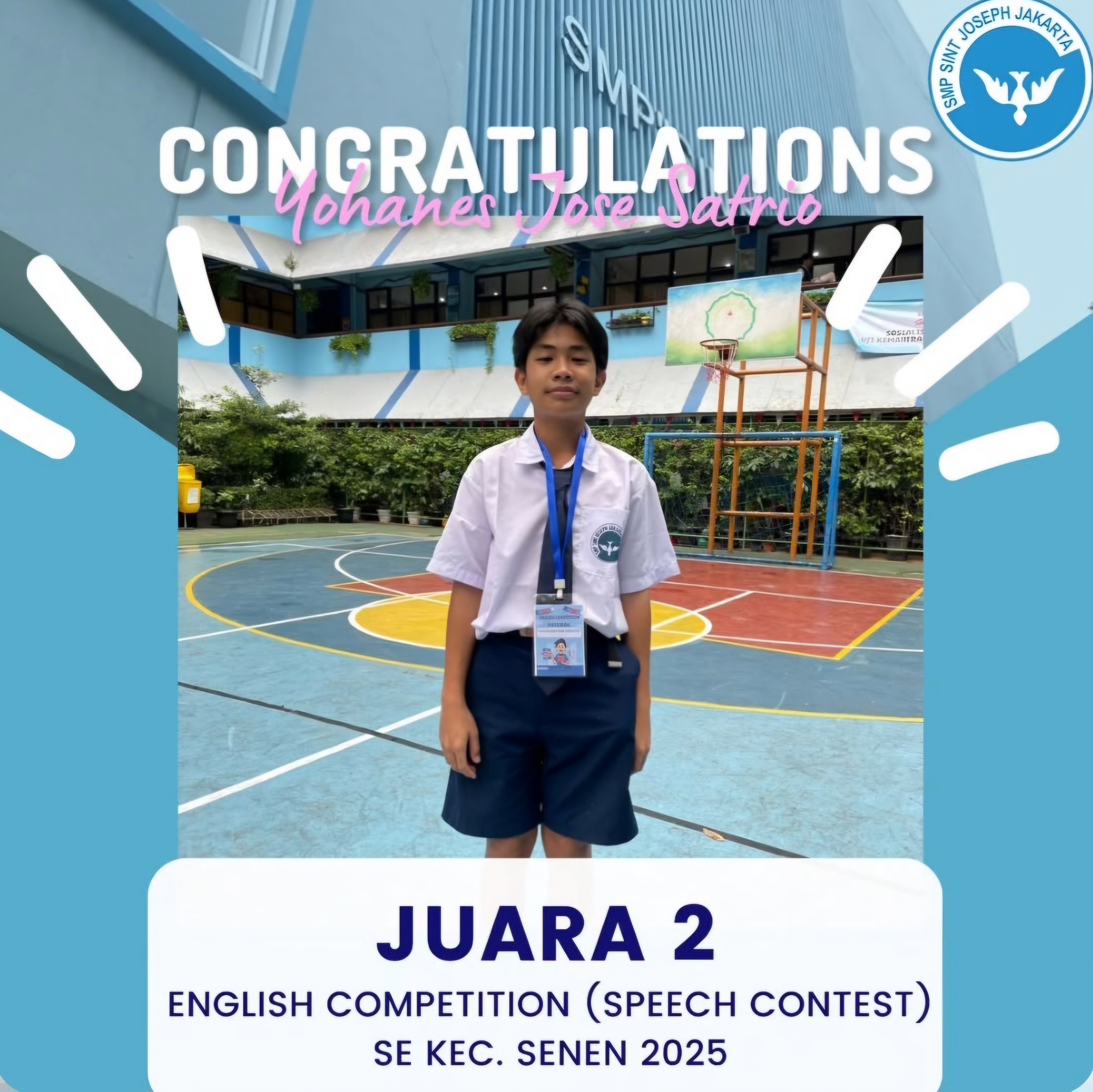 Juara 2 Speech Contest English Competition Se-Kecamatan Senen